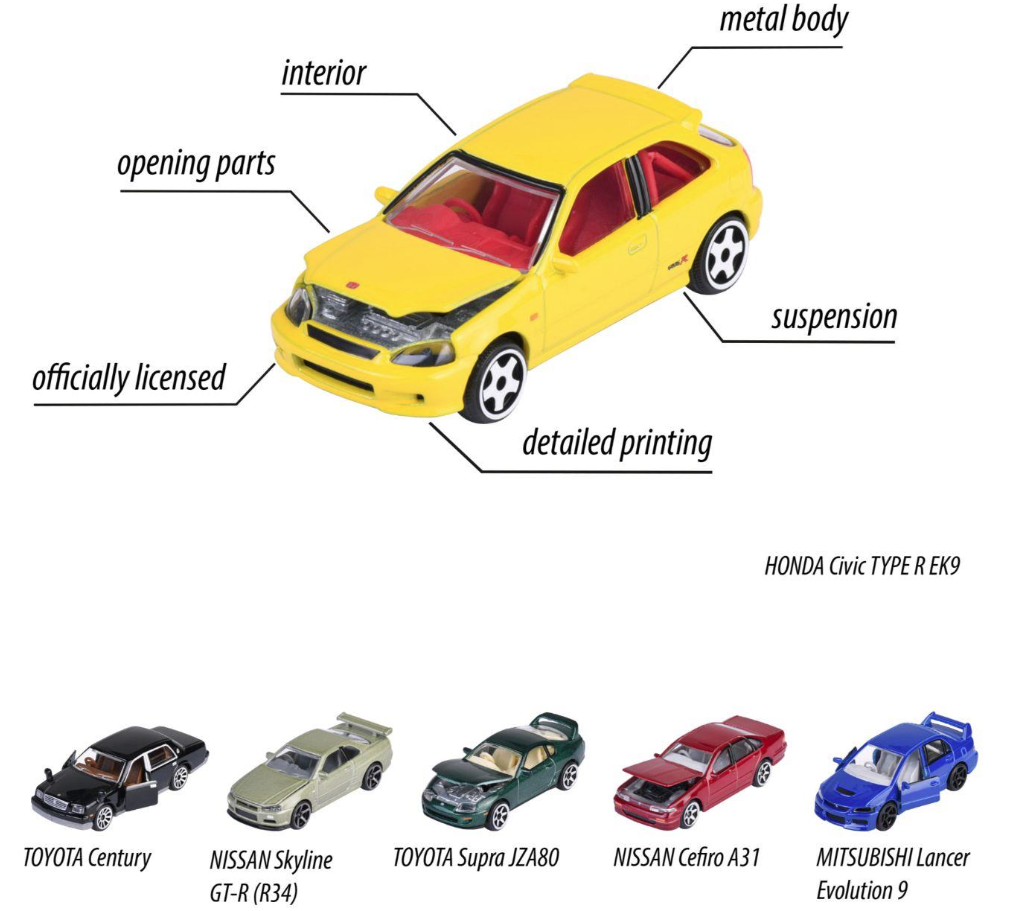 Masinuta metalica - JDM Legends Premium, mai multe modele | Jada Toys - 3