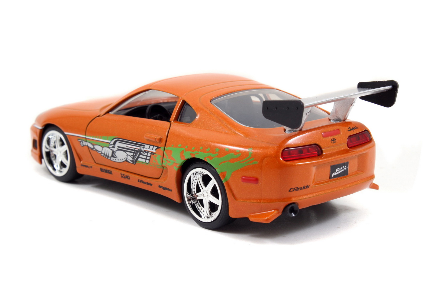 Set 2 masinute metalice - Fast & Furious - Dom's Dodge Charger R/T si Brian's Toyota Supra | Jada Toys - 4