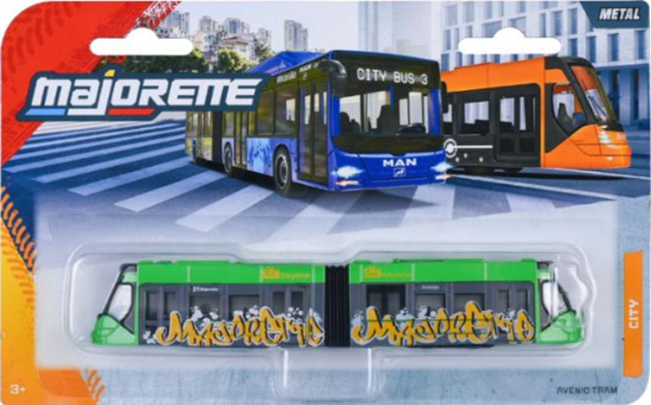 Autobuz si Tramvai metalic - MAN Seria City, mai multe modele | Majorette - 1