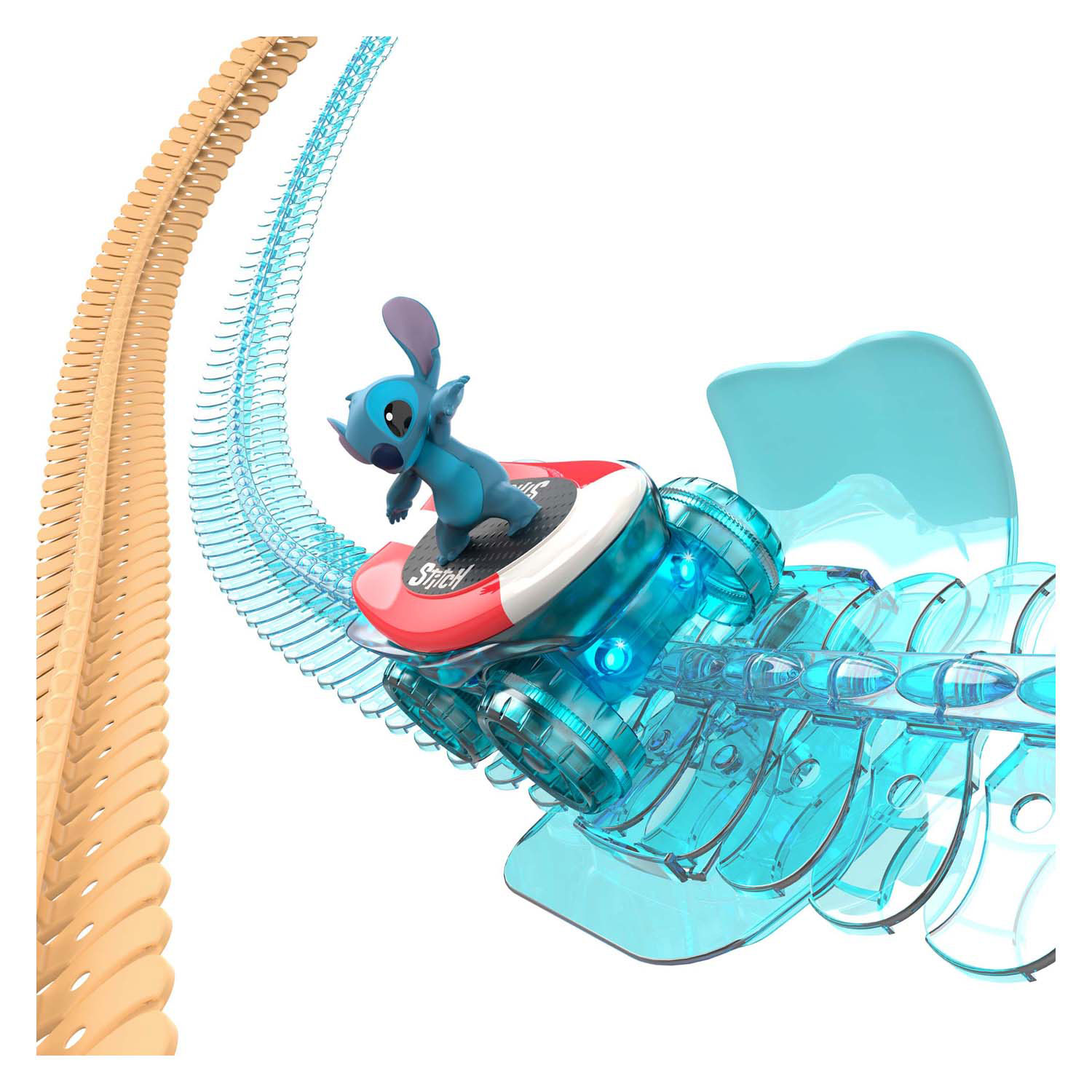 Set pista de curse cu masinuta  - Disney Stitch - Flextreme | Smoby - 1