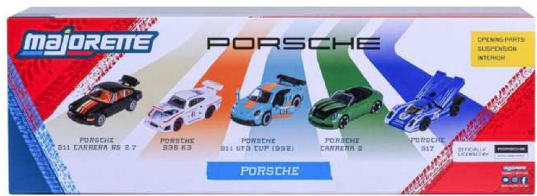 Set 5 masinute metalice - Porsche | Majorette - 3