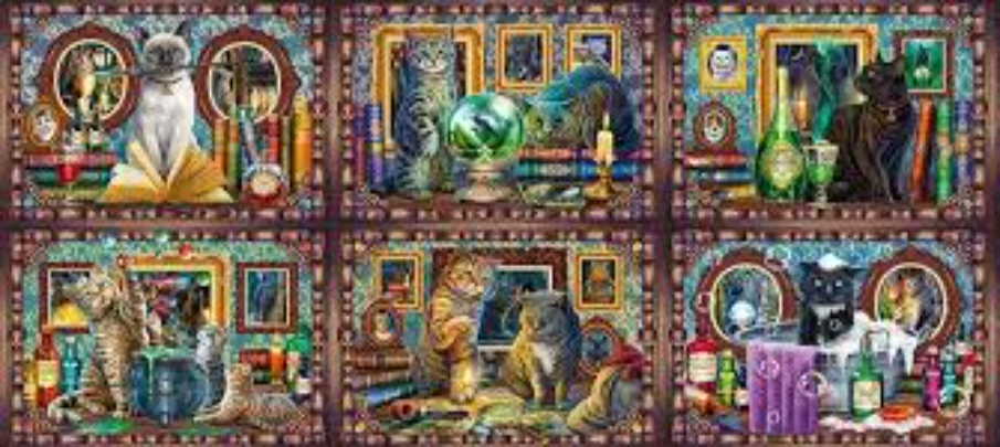 Puzzle 9000 piese - Lisa Parker - Minuni cu mustati | Trefl