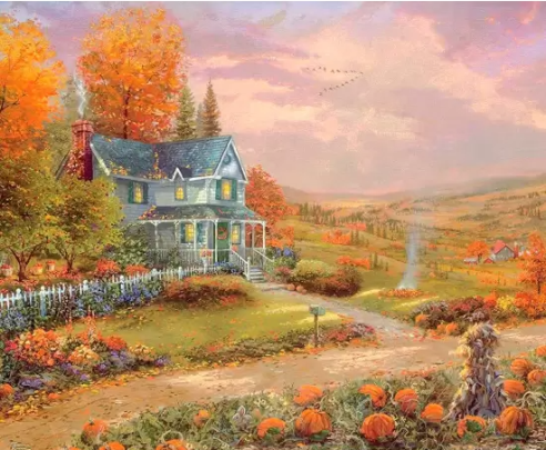 Puzzle 500 piese - Toamna la Dealul merelor | Schmidt