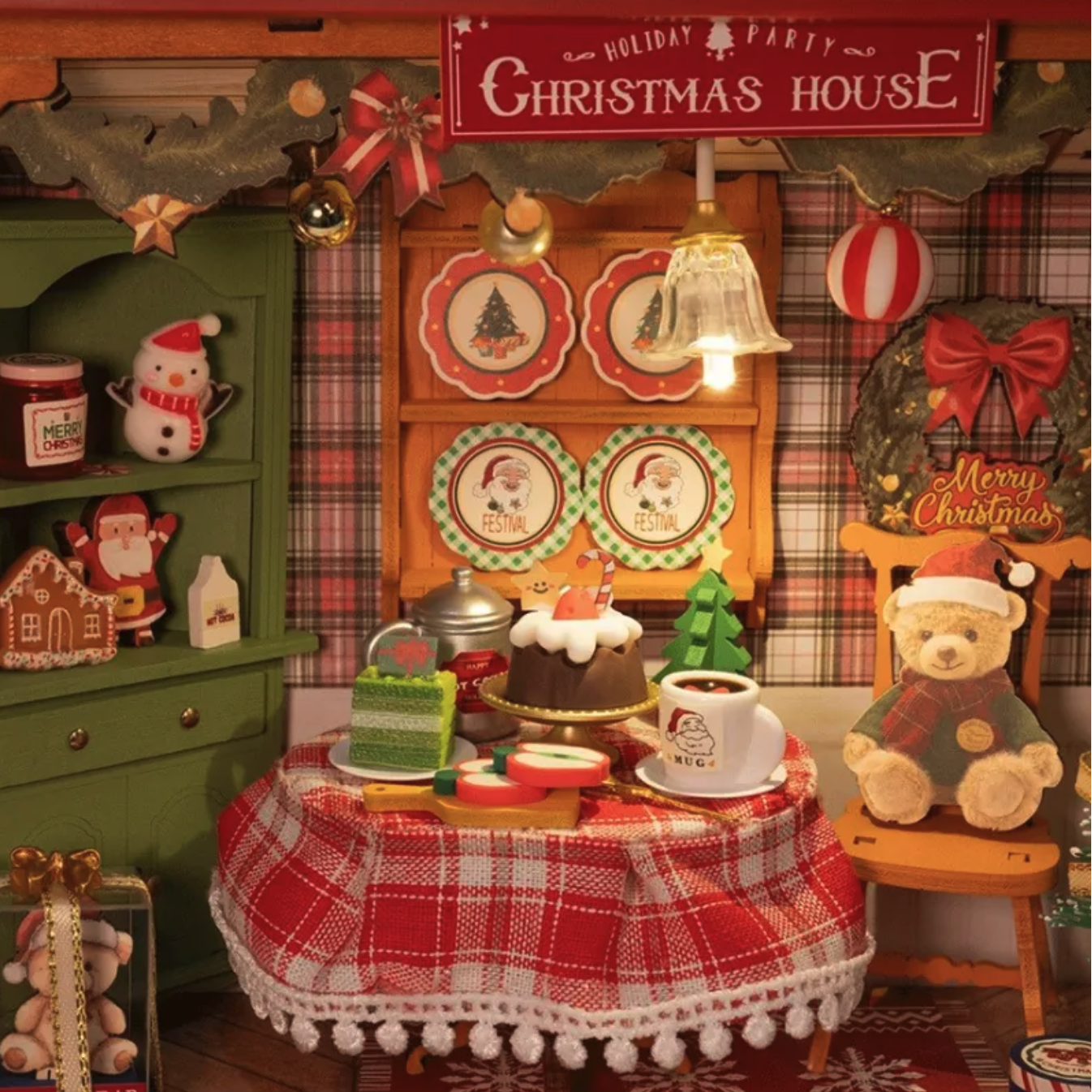 Puzzle 3D 125 piese - Christmas Eve Party | rolife - 2