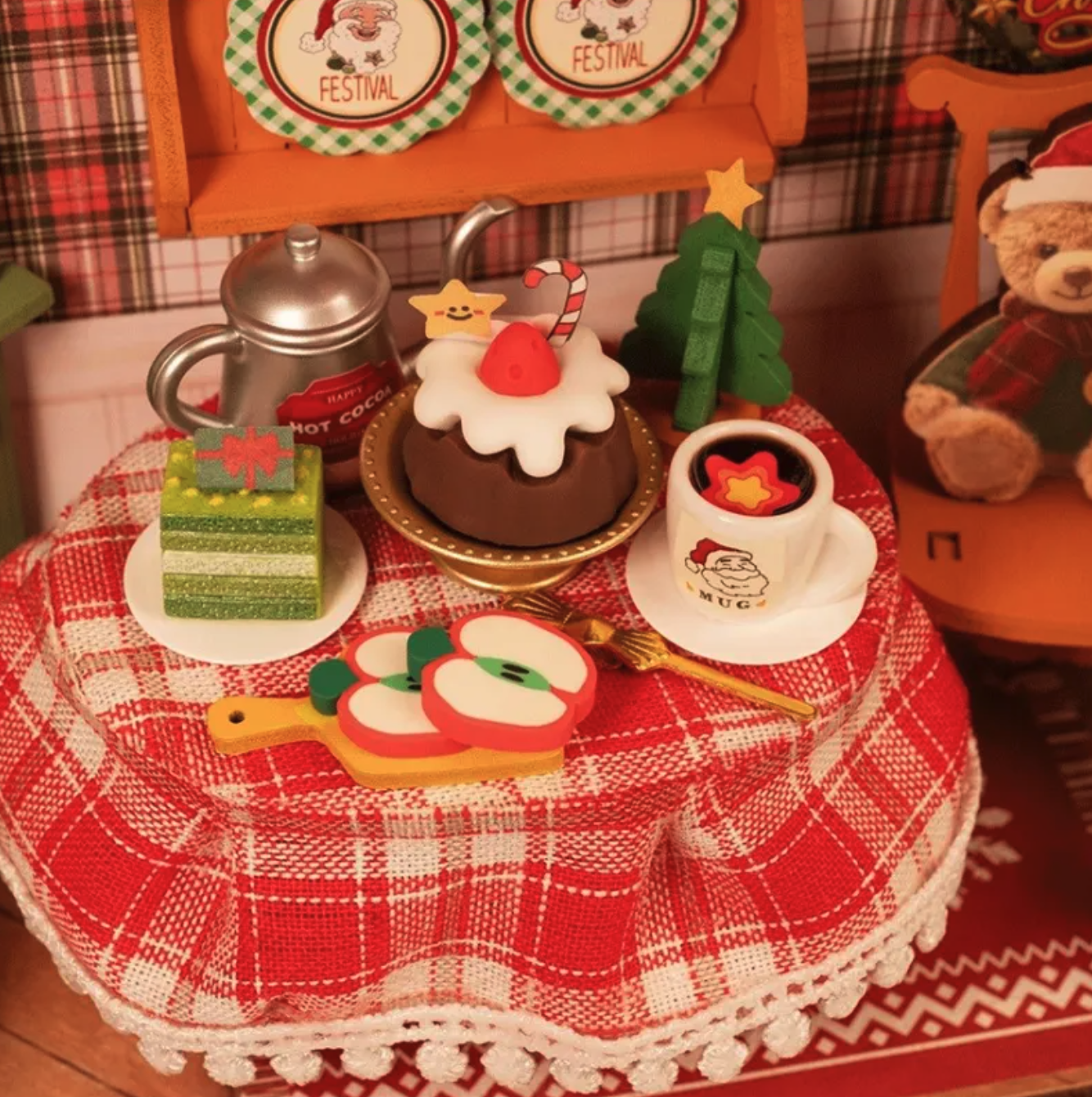 Puzzle 3D 125 piese - Christmas Eve Party | rolife - 4