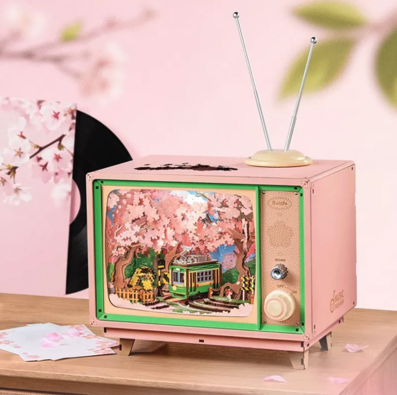 Puzzle 3D 283 piese - Music Dreamer Sakura Dreamy Tour - RoLife | Robotime - 1