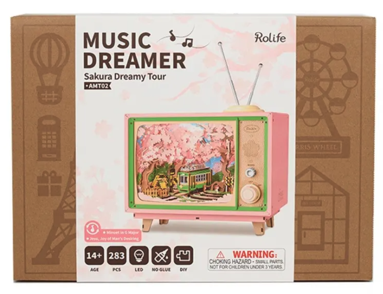 Puzzle 3D 283 piese - Music Dreamer Sakura Dreamy Tour - RoLife | Robotime - 6