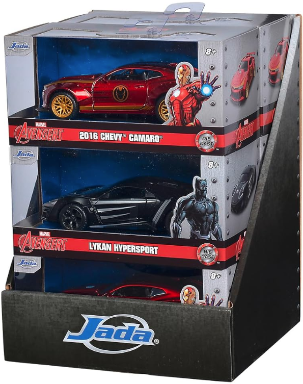 Masinuta metalica - Marvel Avengers, mai multe modele si culori | Jada Toys - 1
