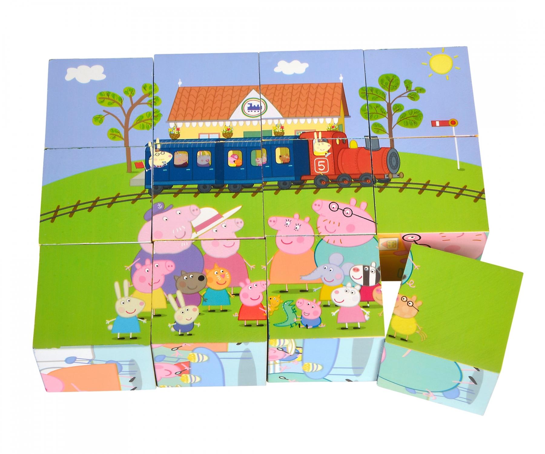 Puzzle din lemn - Peppa Pig, 12 piese | Eichhorn - 4
