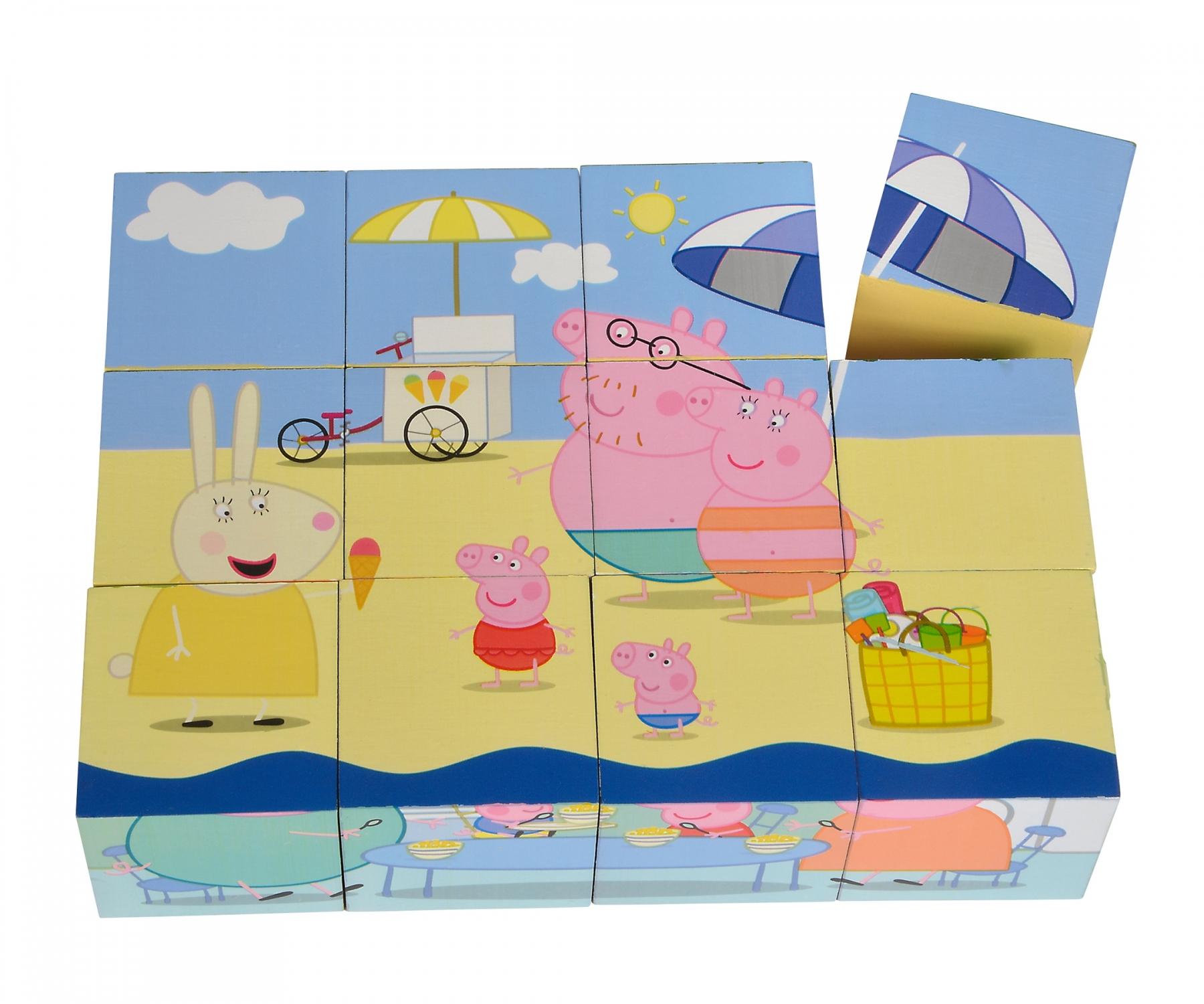 Puzzle din lemn - Peppa Pig, 12 piese | Eichhorn - 7