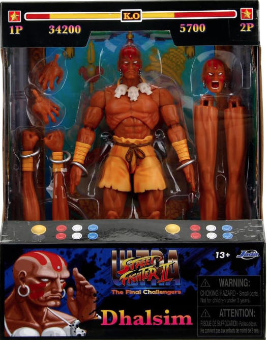 Figurina articulata - Street Fighters 2 : The Final Challengers - Dhalsim | Jada Toys - imagine 6