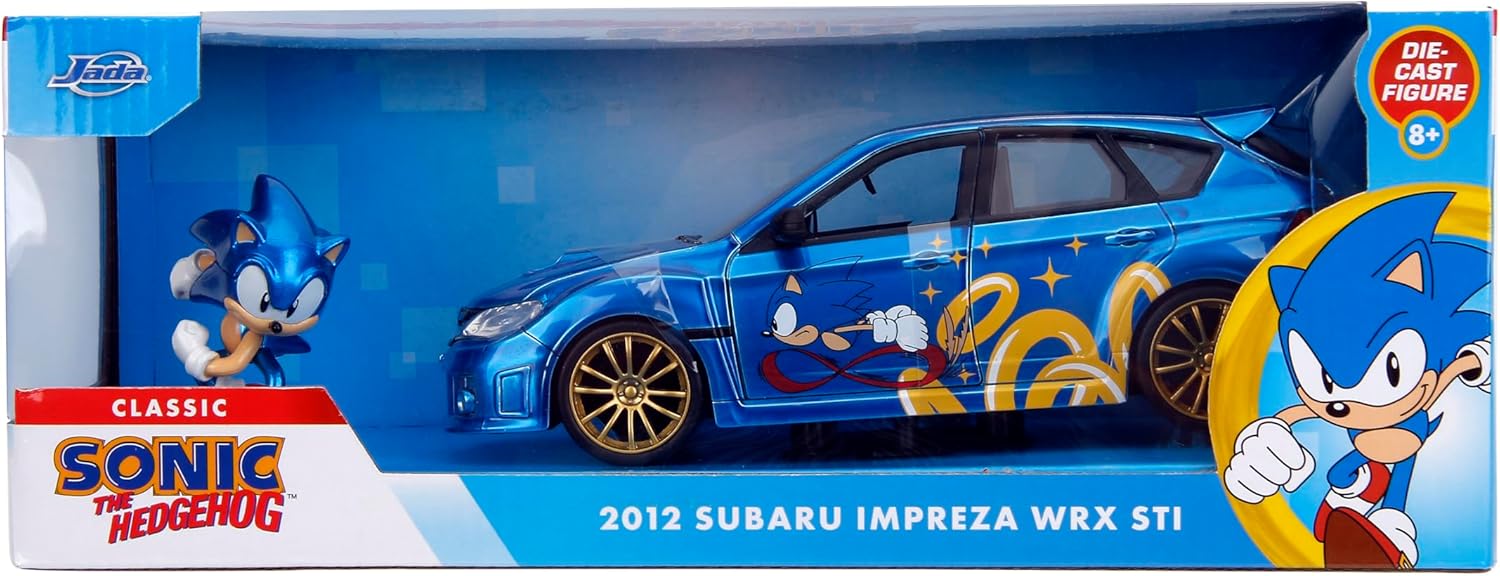 Set masinuta metalica si figurina - The Hedgehog - Sonic & Subaru Impreza WRX STI 2012 | Jada - 8