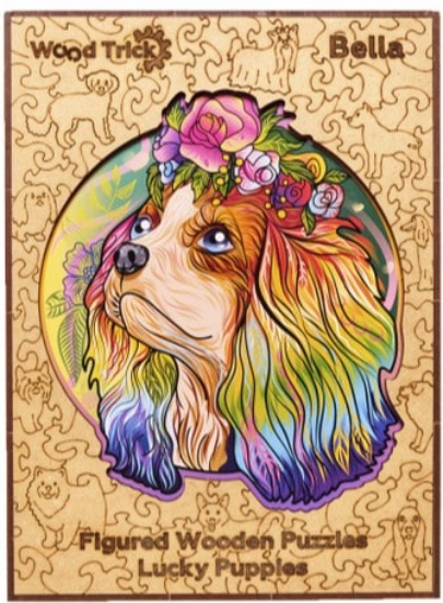 Puzzle clasic 110 piese - Lucky Puppies: Bella | Wood Trick - 2