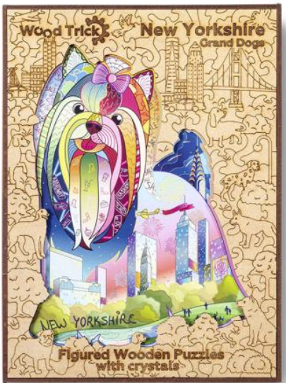 Puzzle lemn 286 piese - New Yorkshire | Robotime - 1