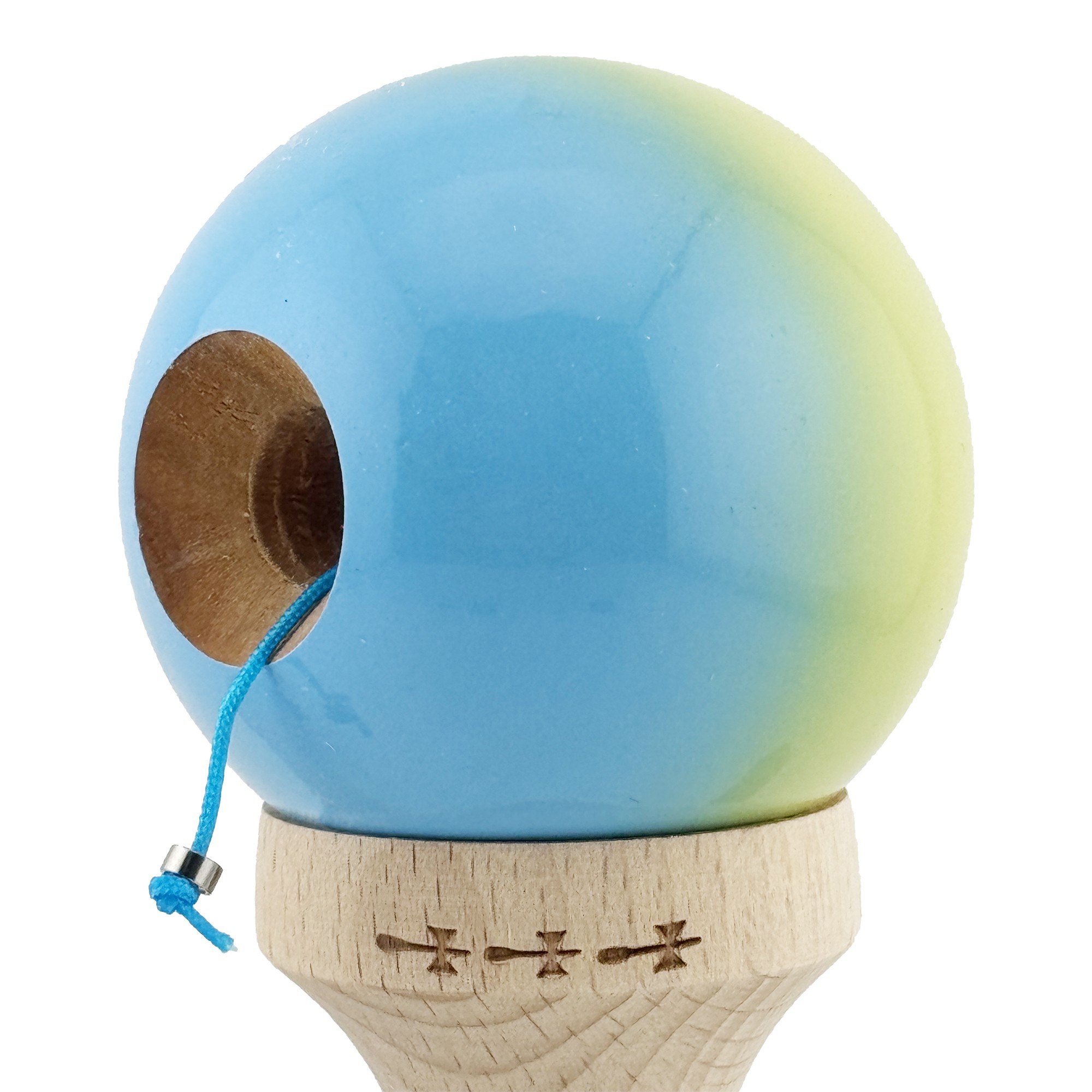 Jucarie de indemanare - Kendama X Super Sticky - Galben/Verde/Albastru | X - 2