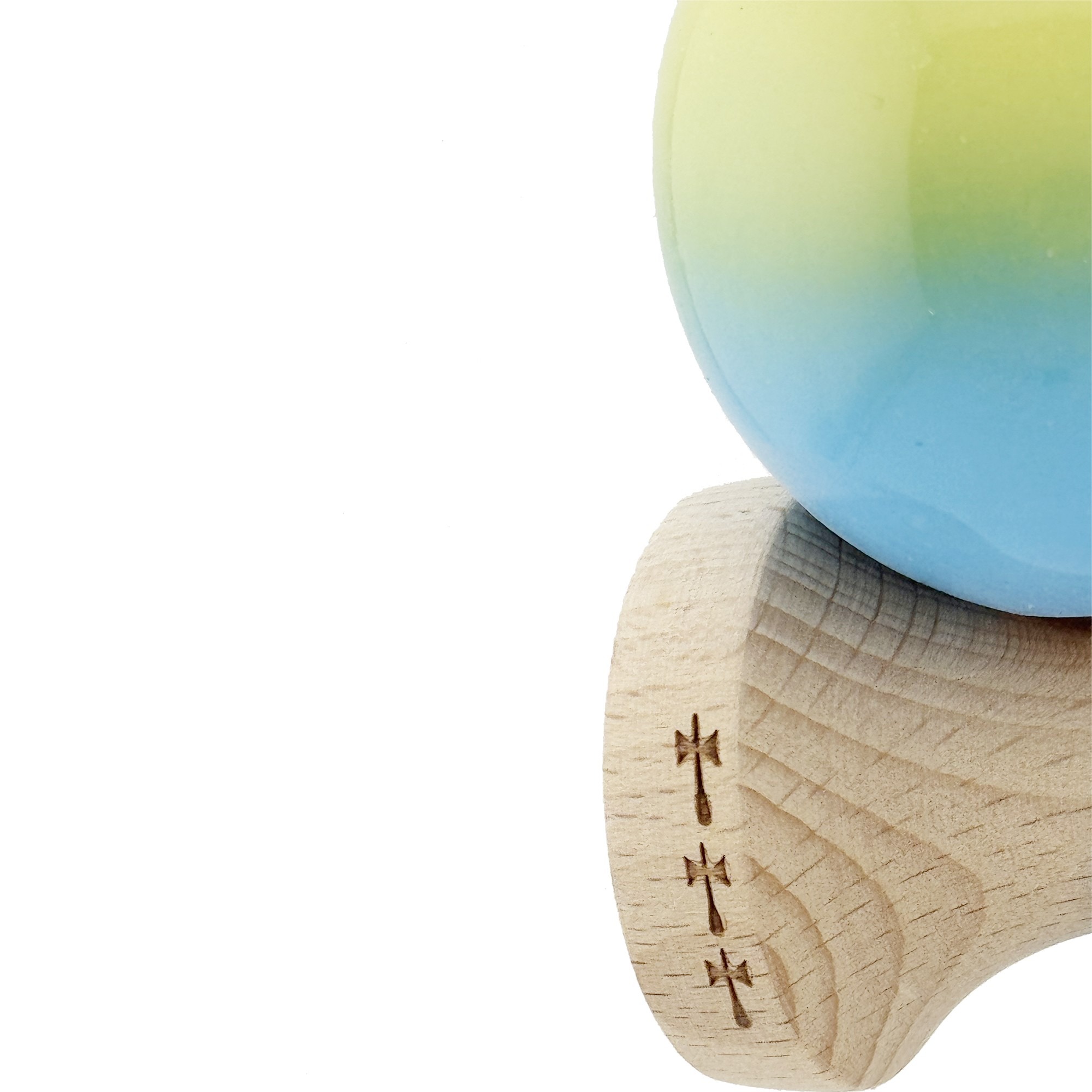 Jucarie de indemanare - Kendama X Super Sticky - Galben/Verde/Albastru | X - 5