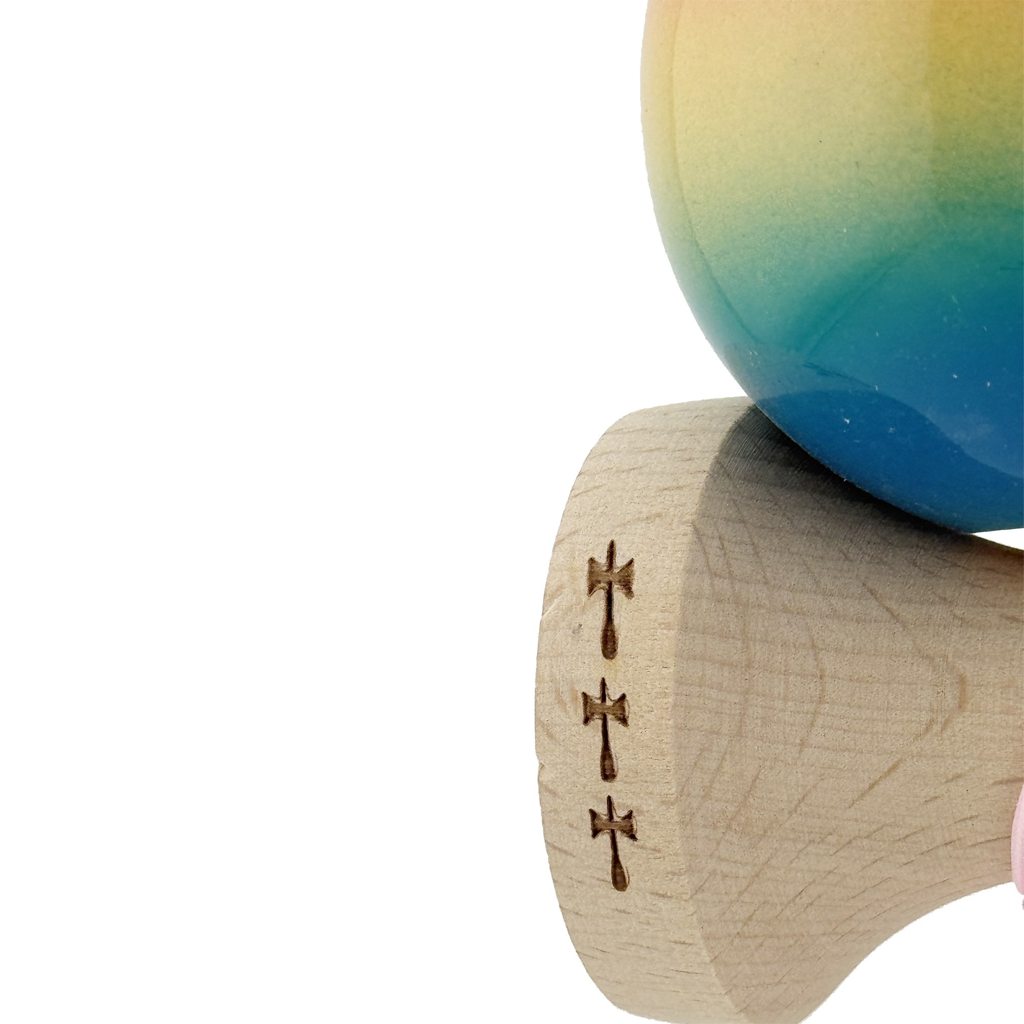 Jucarie de indemanare - Kendama X Big Cups Sticky, Rosu/Galben/Albastru | X - 4