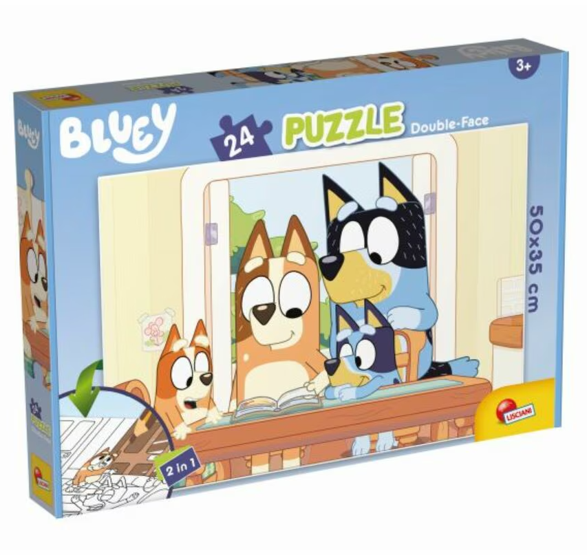Puzzle de colorat 24 piese - Bluey | Lisciani - 1