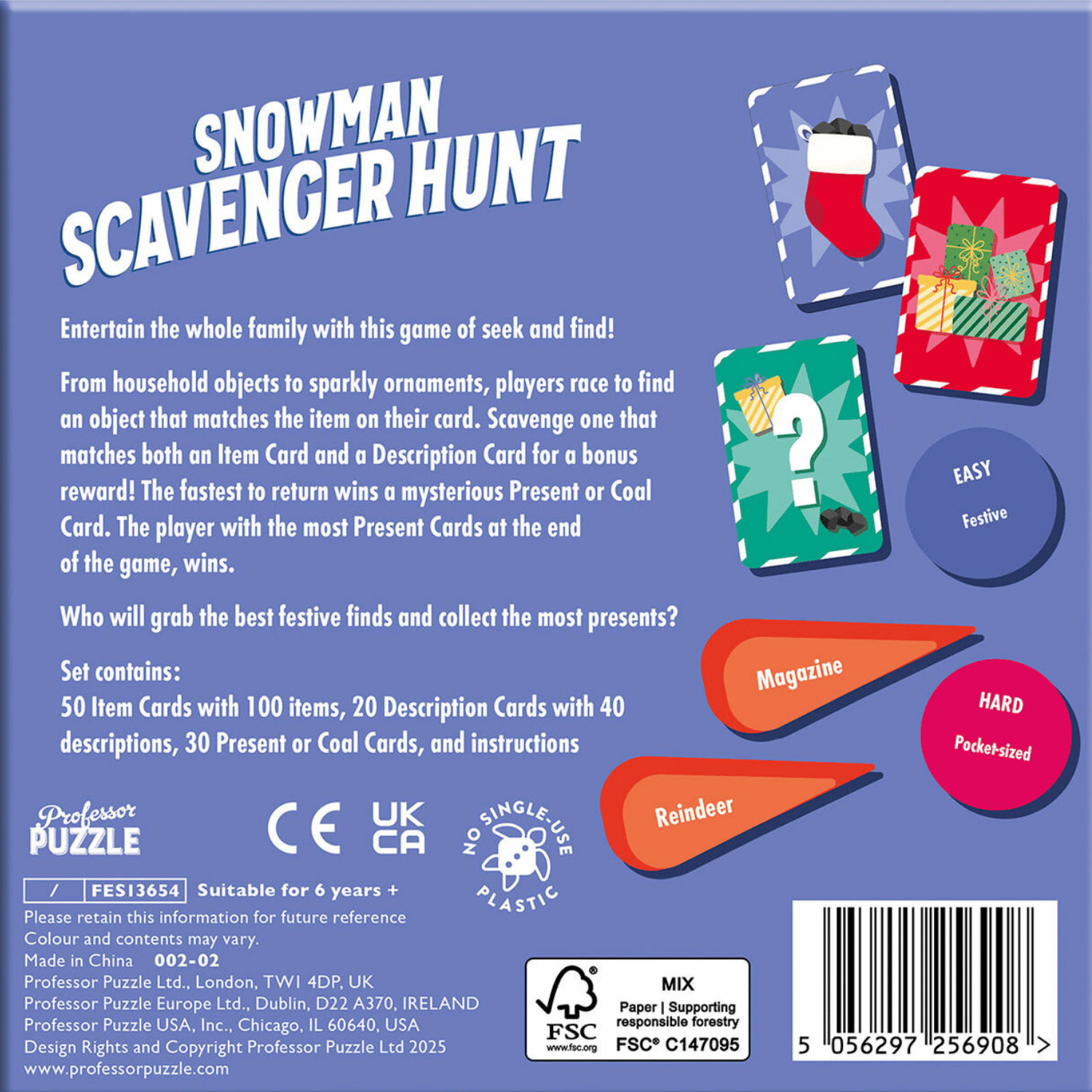 Joc de societate - Snowman Scavenger Hunt | Professor Puzzle - 2