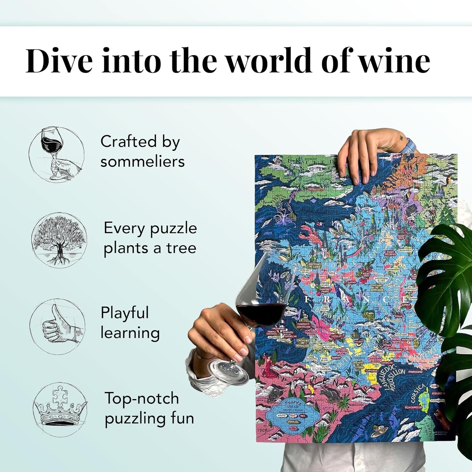Puzzle clasic 1000 piese - Italy | Water & Wines - 3