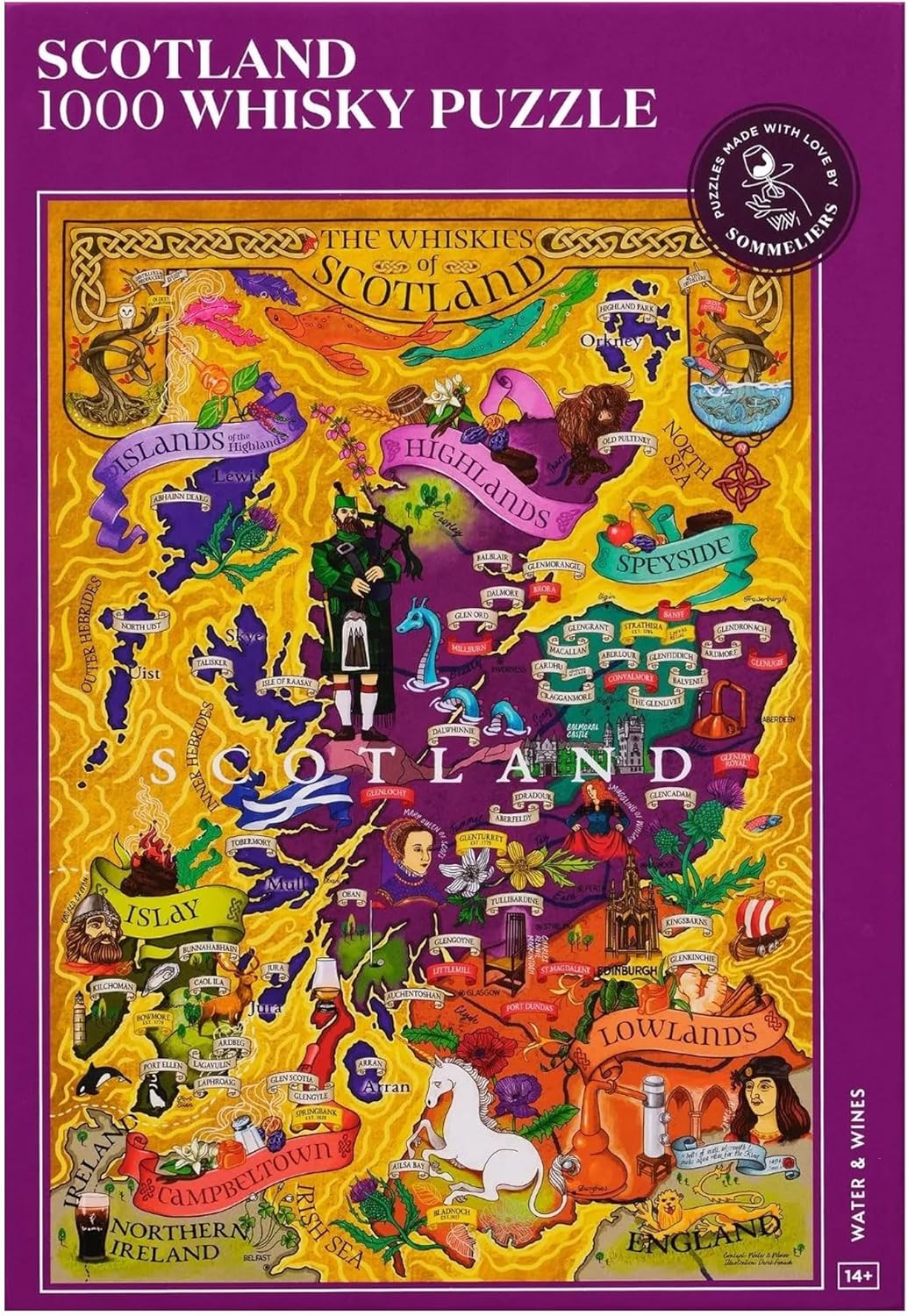 Puzzle clasic 1000 piese - Scotland | Water & Wines - 5