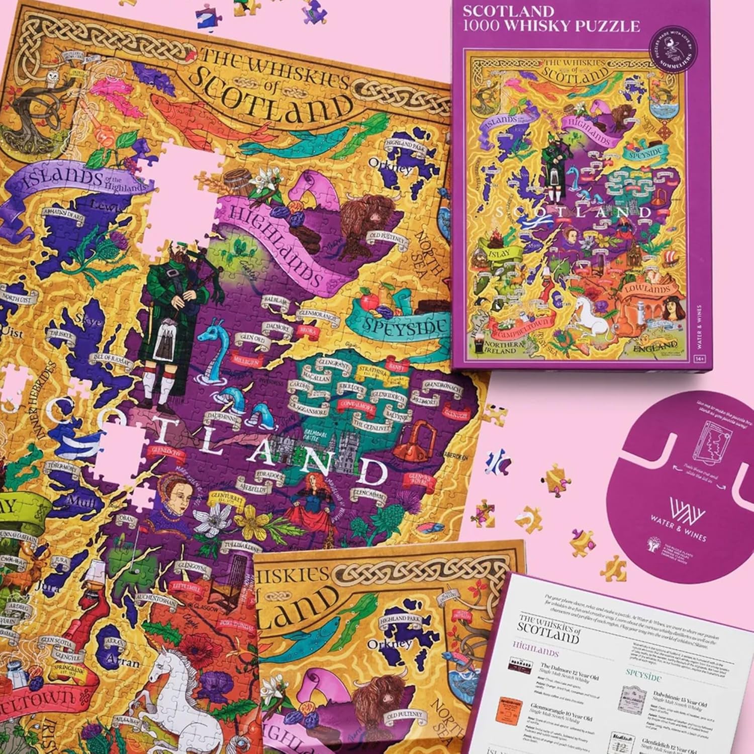 Puzzle clasic 1000 piese - Scotland | Water & Wines - 2