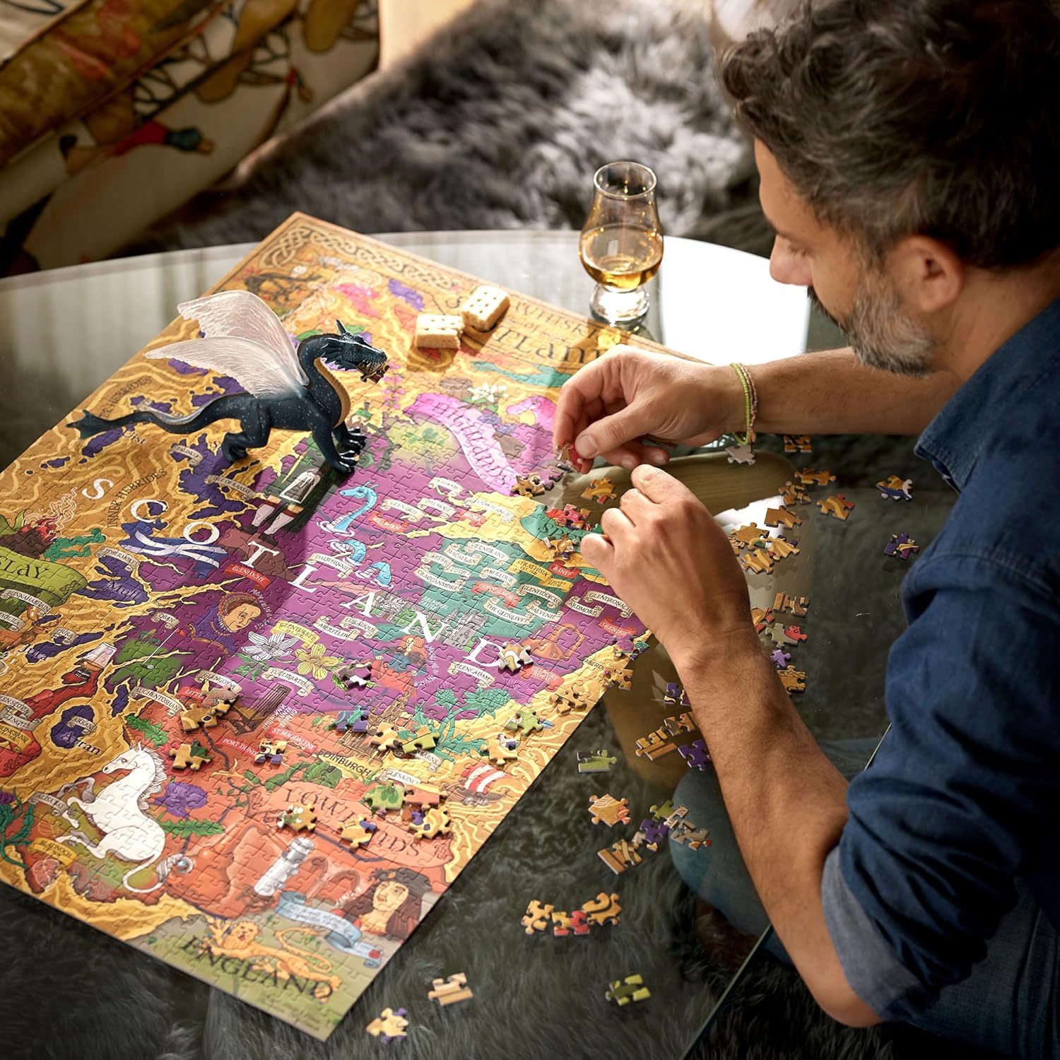 Puzzle clasic 1000 piese - Scotland | Water & Wines - 4