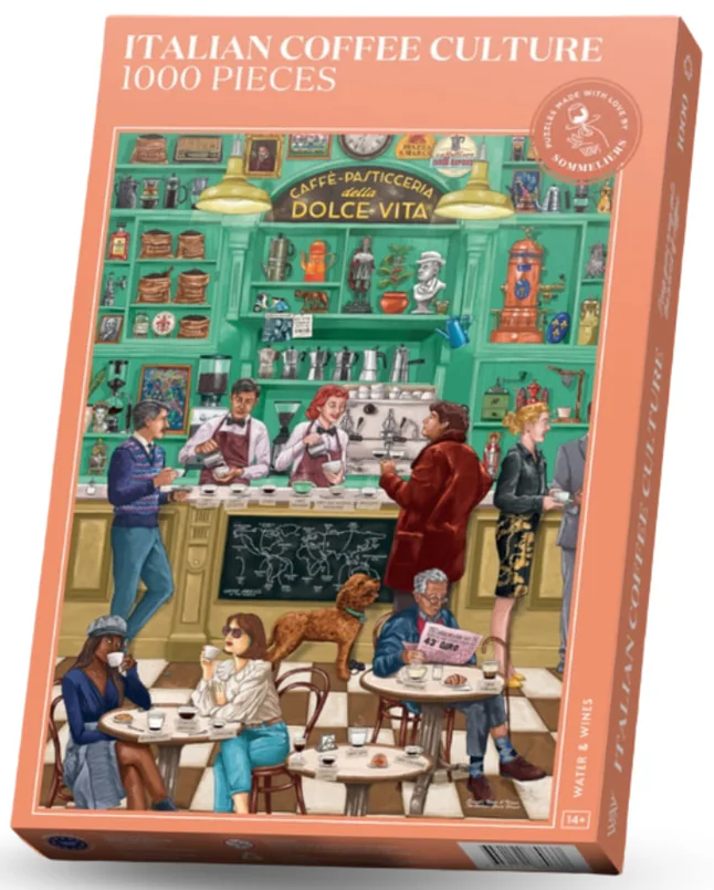 Puzzle clasic 1000 piese - Italian Coffee Culture | Water & Wines - 2