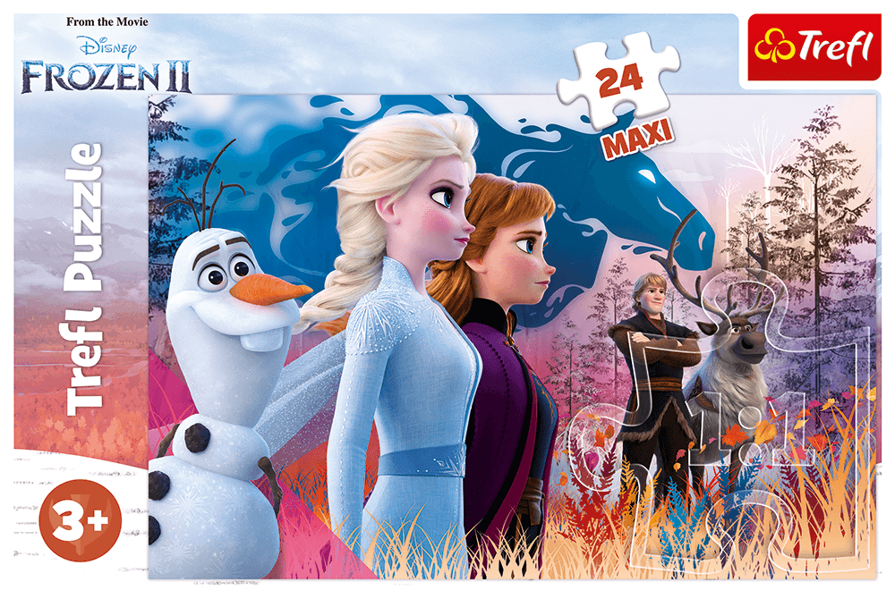 Puzzle 24 de piese - Frozen II - Calatoria Magica | Trefl - 1
