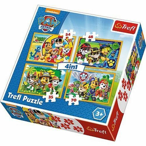 Puzzle 4in1 Paw Patrol - Always on time | Trefl