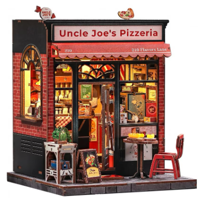 Puzzle 3D 236 piese - Minicasuta - Pizzeria Unchiului Joe | Cutebee - 1