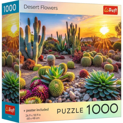 Puzzle 1000 piese - Flori de desert | Trefl - 1