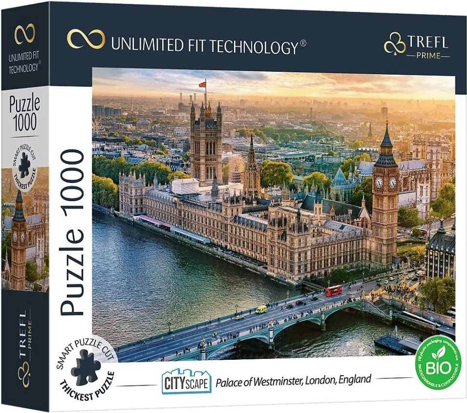 Puzzle - Palatul Westminster, Londra, 1000 piese | Trefl - 5