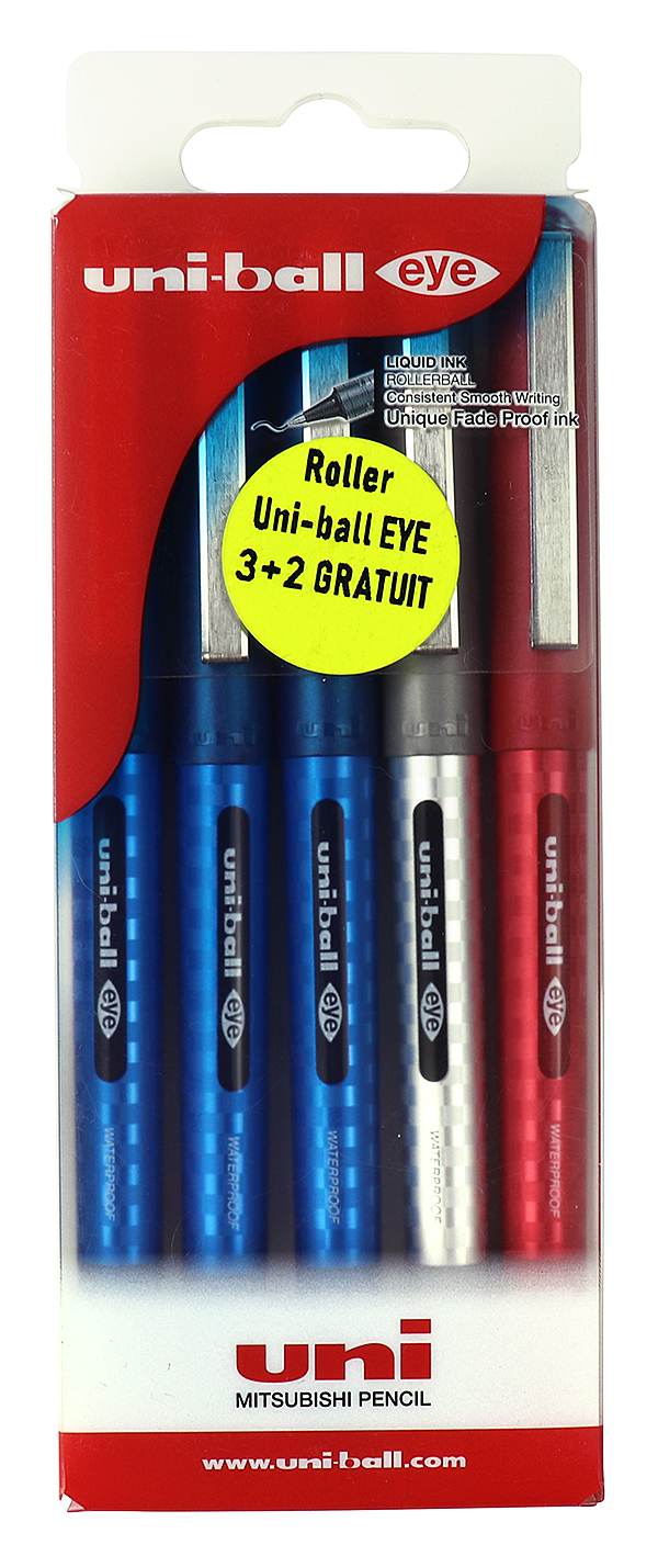 Set 5 pixuri - 3 Roller Uni-ball Eye - Model 1 | Uni-Ball