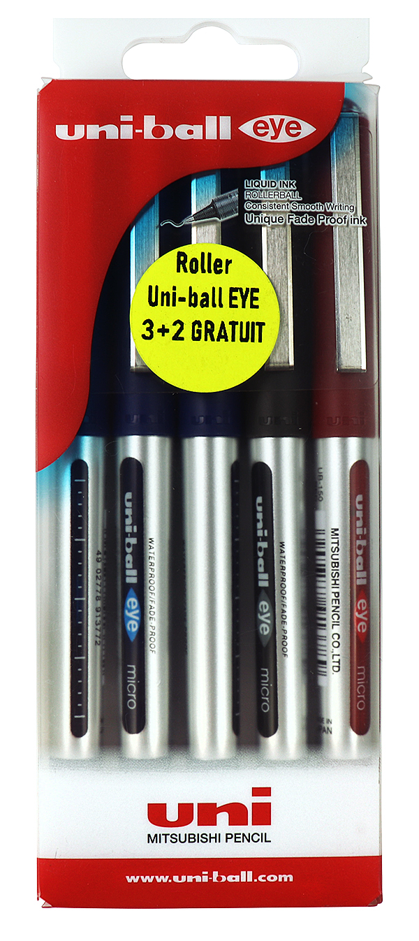 Set 5 pixuri - 3 Roller Uni-ball Eye - Model 2 | Uni-Ball