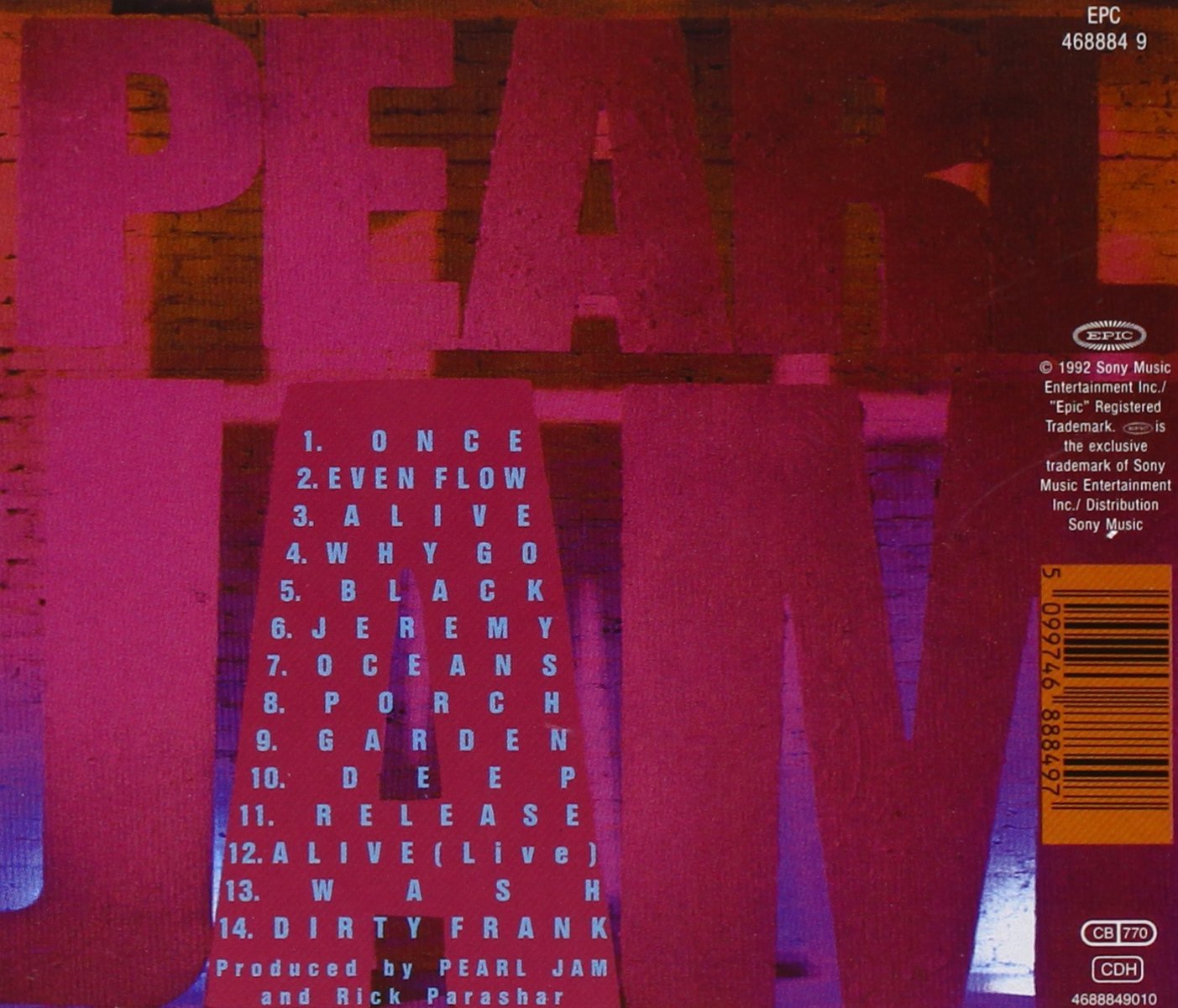Ten - Extra tracks | Pearl Jam