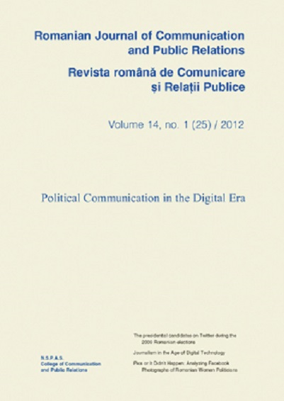 Romanian Journal of Communication and Public Relations / Revista romana de comunicare si relatii publice nr.25 / 2012 | 
