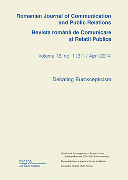 Vezi detalii pentru Romanian Journal of Communication and Public Relations / Revista romana de comunicare si relatii publice - nr. 31 / 2014 | 