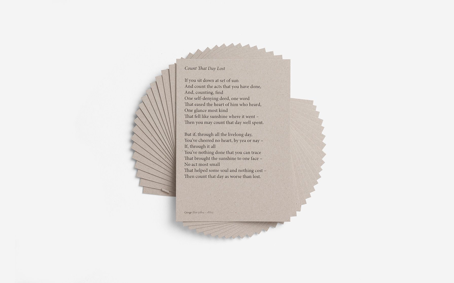 20 Poems Cards | - 3 | YEO