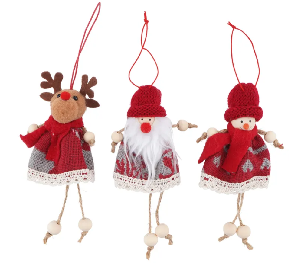 Decoratiune Craciun - Mini Fabric Christmas Hangers - mai multe modele | CGB Giftware