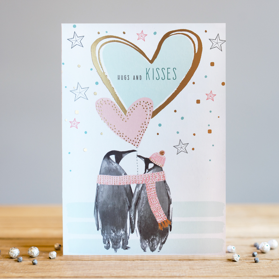 Felicitare - Penguin Kisses | Louise Tiler Designs