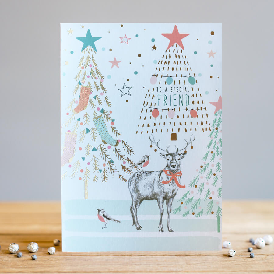 Felicitare - Deer & Trees To A Special Friend | Louise Tiler Designs