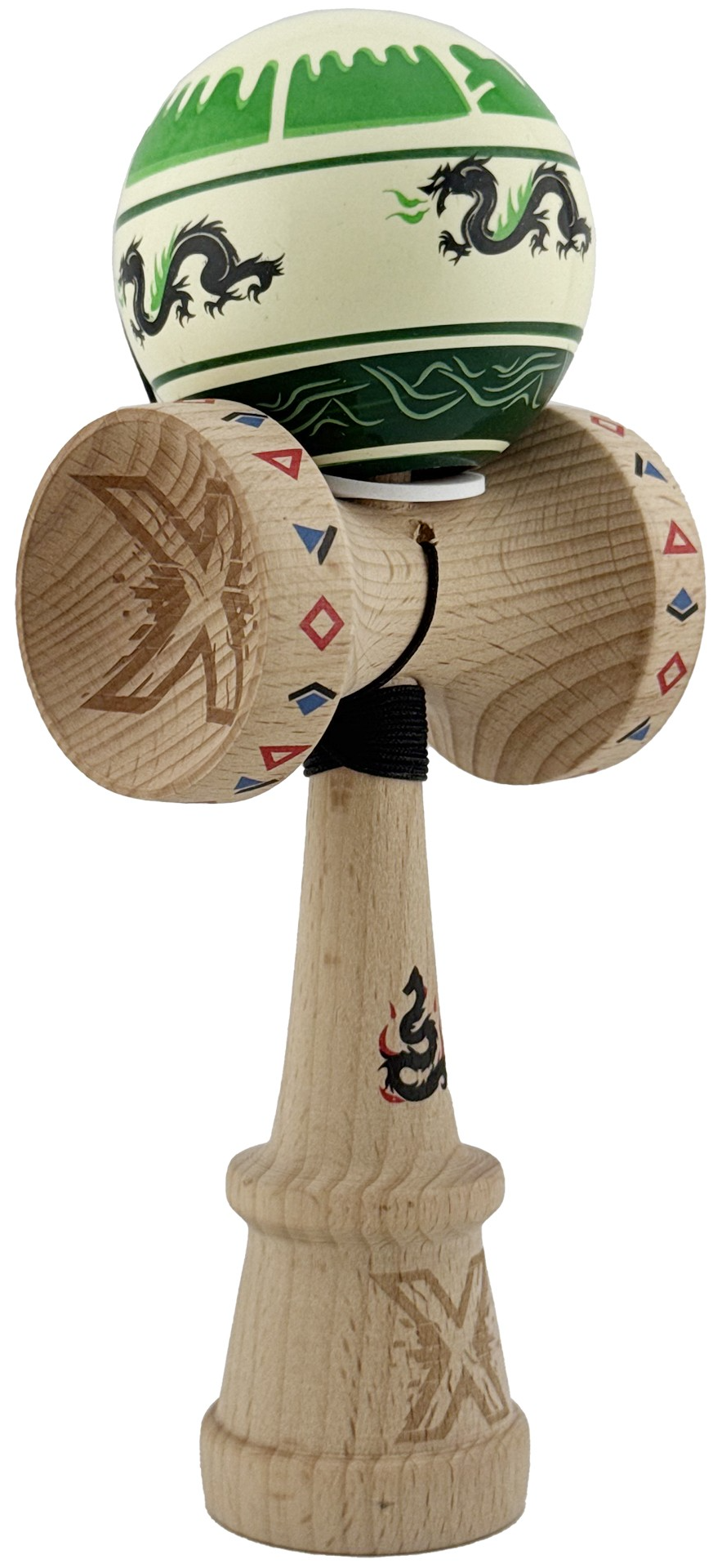 Jucarie de indemanare - Kendama X Dragon, Verde deschis/Negru | X - 7