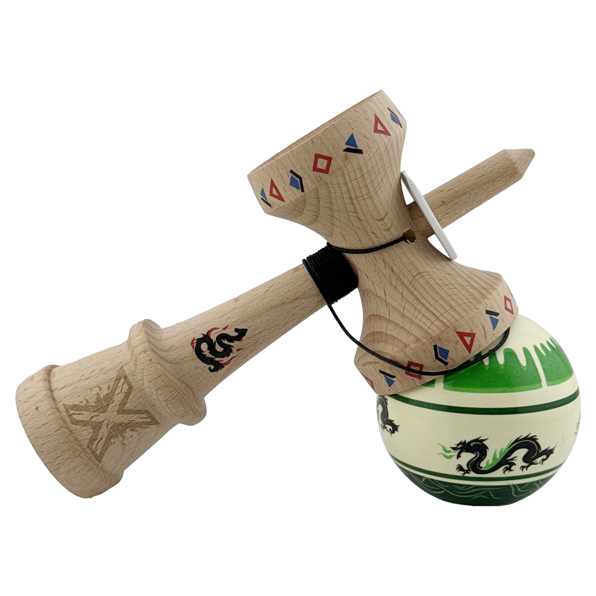 Jucarie de indemanare - Kendama X Dragon, Verde deschis/Negru | X - 4