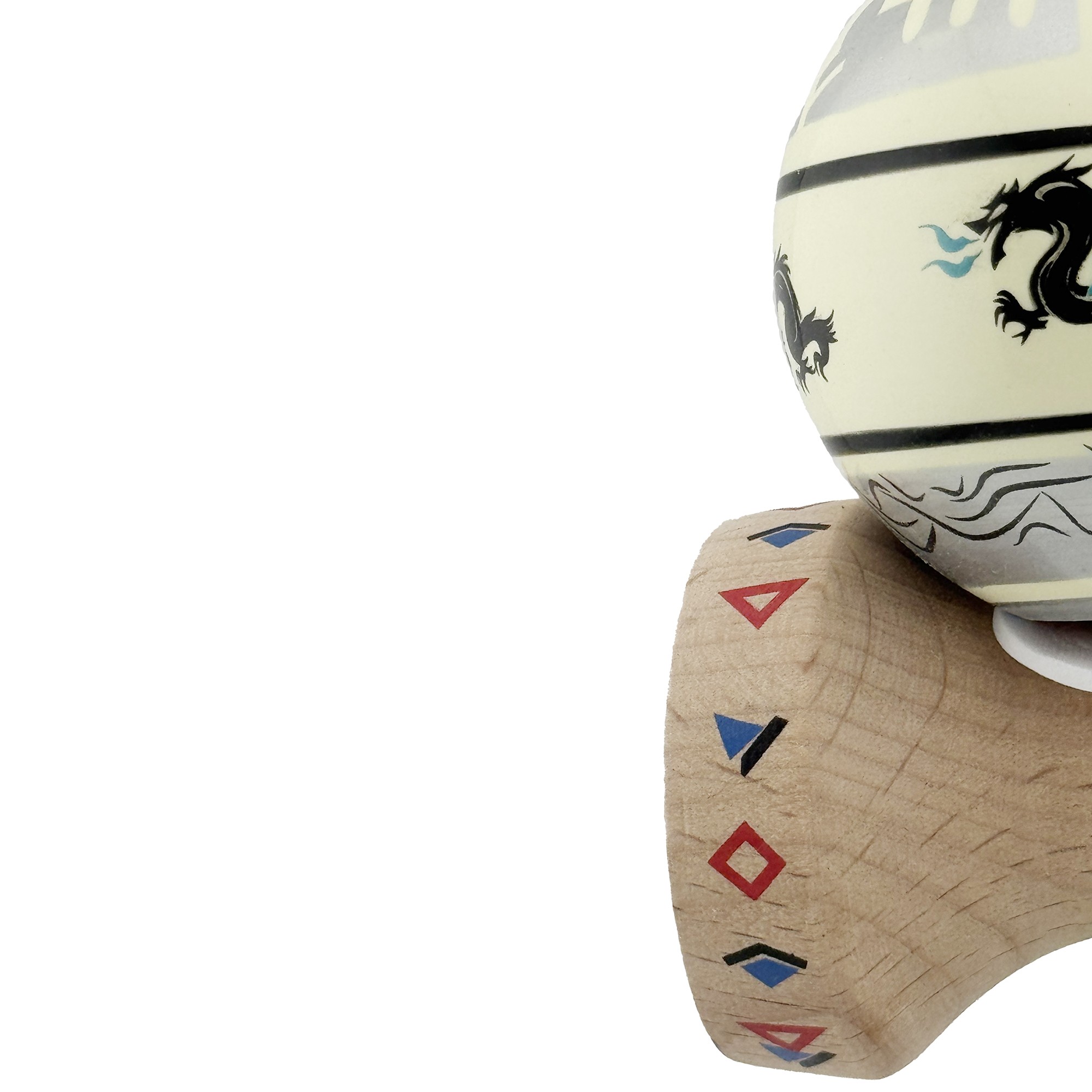 Jucarie de indemanare - Kendama X Dragon, Gri/Galben deschis | X - imagine 3