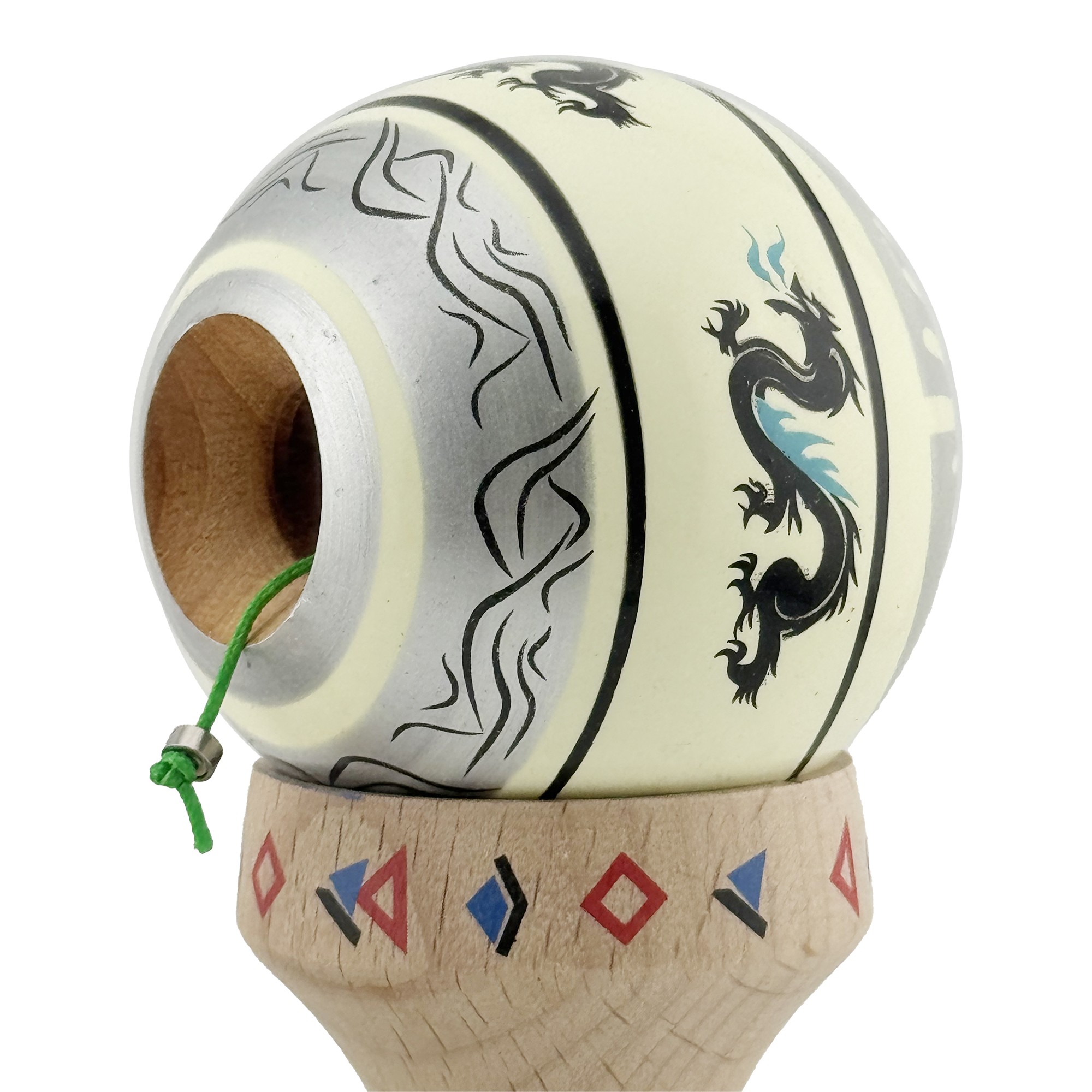 Jucarie de indemanare - Kendama X Dragon, Gri/Galben deschis | X - imagine 4