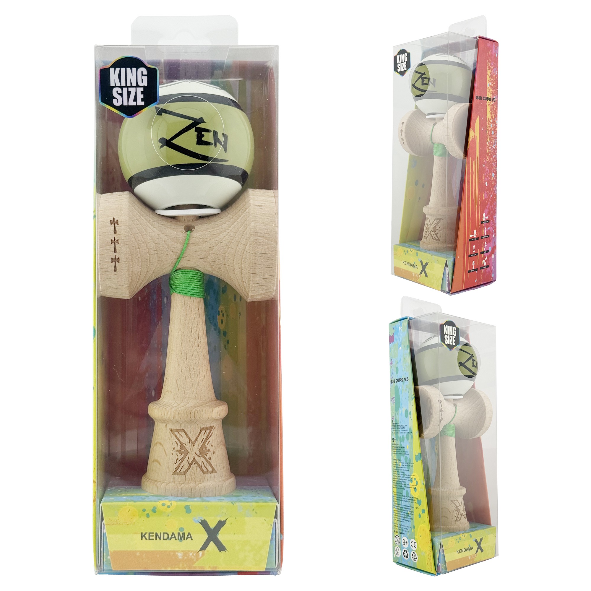 Jucarie de indemanare - Kendama X Zen, Verde | X - 6