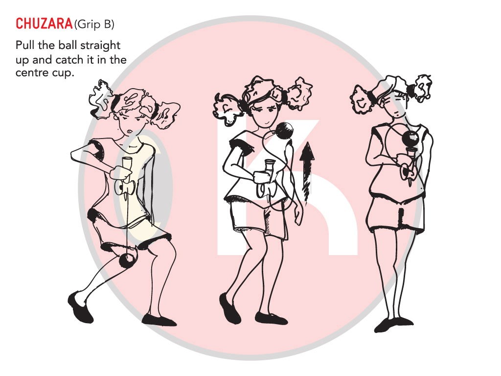 Jucarie de indemanare - Kendama Record Plus - Stardance MC | Kendama Europe - 6