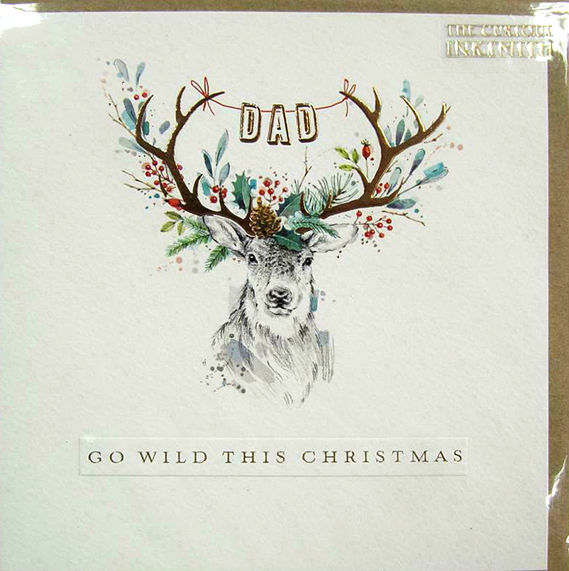 Felicitare - Dad Go Wild This Christmas | The Curious Inksmith