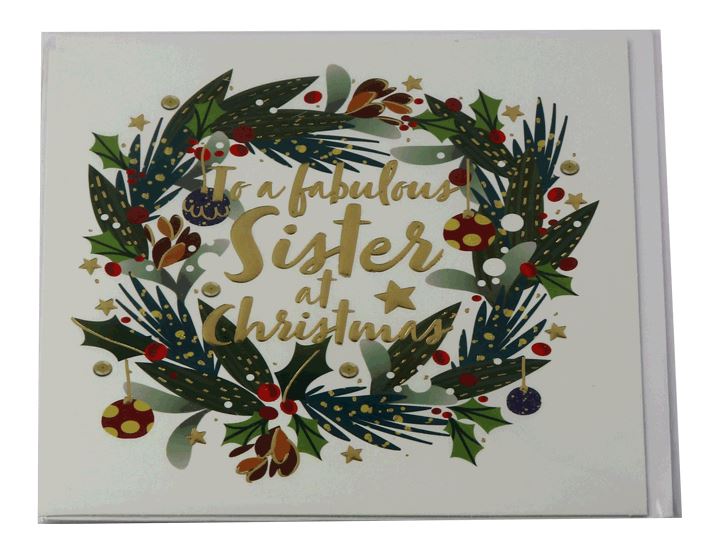 Felicitare - Fabulous Sister at Christmas | Ling Design